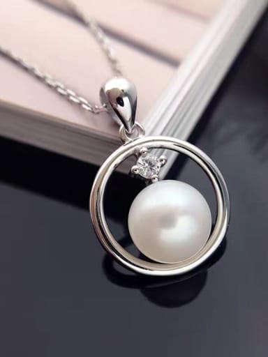 2018 Fashion Freshwater Pearl Hollow Round Necklace