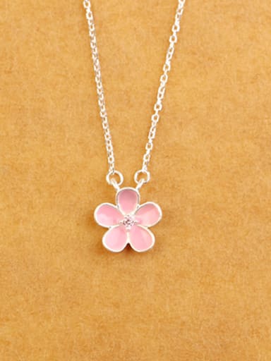 Fashion Little Pink Flower Necklace