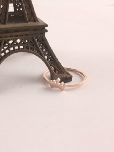 Personality Temperament Small Crown Ring