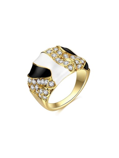Personality Geometric Shaped Austria Crystal Ring