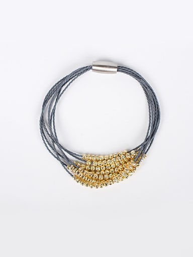 Women Exquisite Multi-layer Copper Beads Bracelet