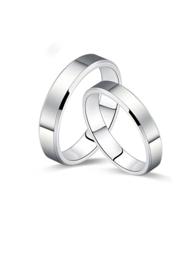 925 Sterling Silver With Glossy  Simplistic  Wildd Loves Rings