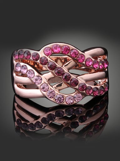 Fashion Cubic Rhinestones Alloy Ring