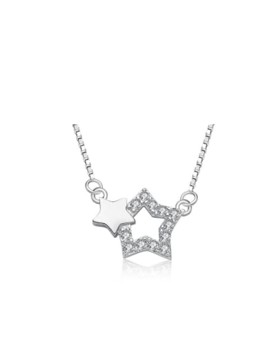 Double Star Simple Style Women Necklace