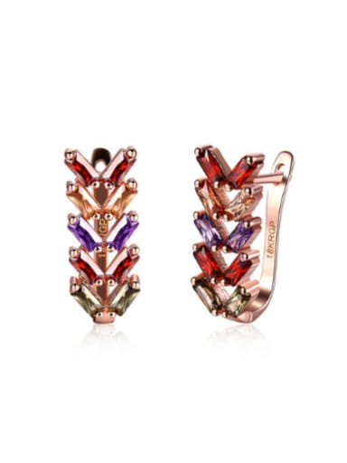 Fashion Colorful Zirconias Women Earrings