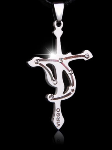 Stainless Steel With Personality Geometric anchor Necklaces