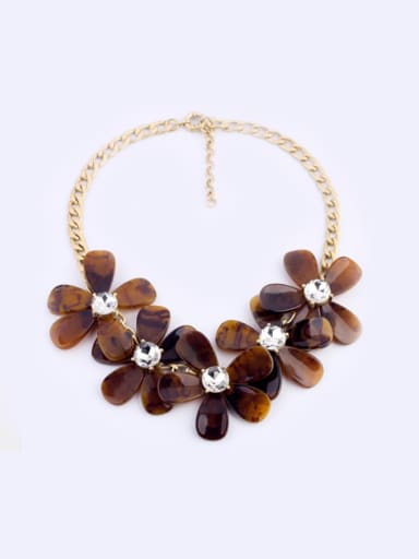 Personalized Retro Fowers Shaped Alloy Necklace