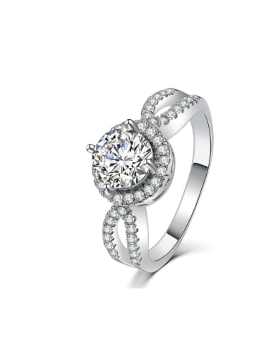 Engagement Simple Fashion Ring with Zircons