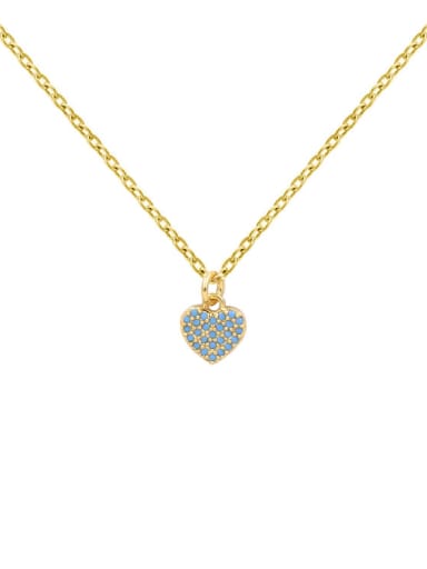 Gold Plated Turquoise Simple Fashion Necklace