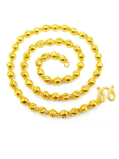 Men Luxury Beads Shaped Necklace