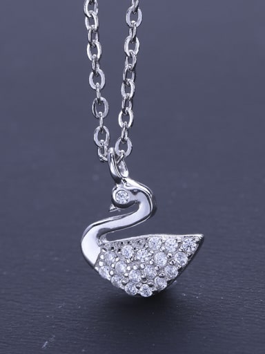S925 Silver Swan Necklace