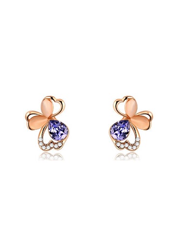 Exquisite Bowknot Shaped Austria Crystal Earrings