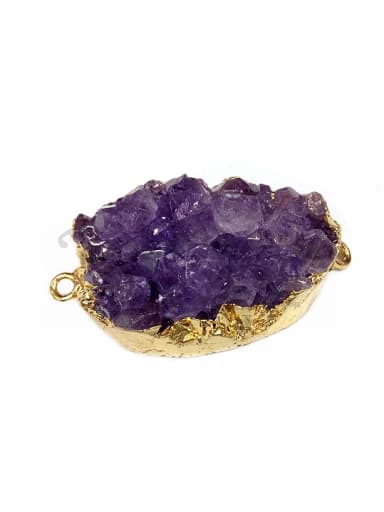 Exaggerated Natural Amethyst Crystal Pendant