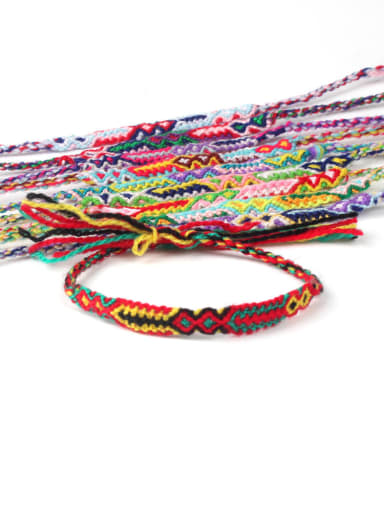 Retro Style Colorful Woven Fashion  Bracelet