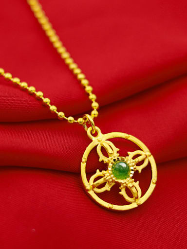 Luxury Cross Shaped jade Necklace