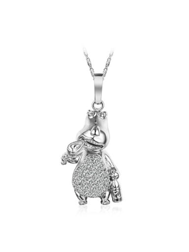 Lovely Cartoon Hippo Women Necklace