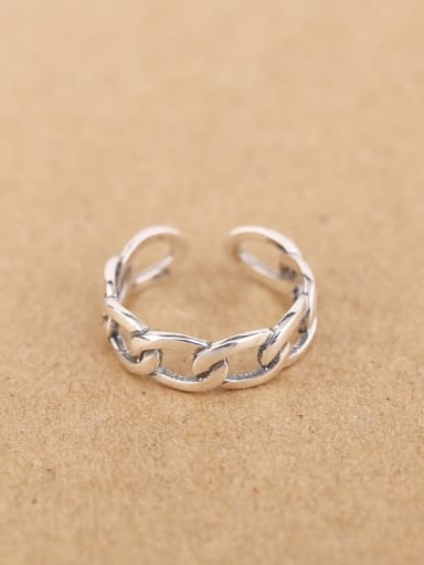 Fashion Woven Chain Opening Ring