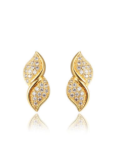 Fine small plating 18K Gold Earring ear nail popular new product price