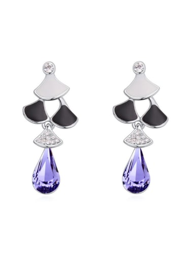 Exquisite Personalized Water Drop austrian Crystals Alloy Earrings