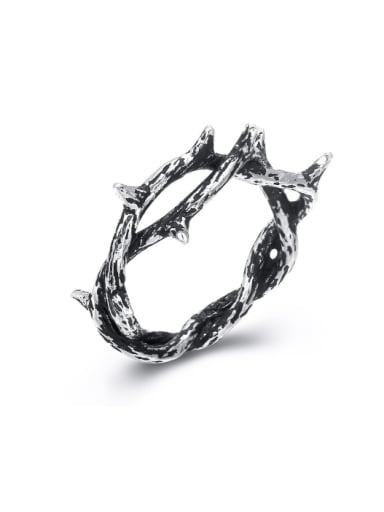 Retro Style Irregular Personality Silver Ring