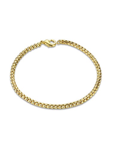 custom Exquisite 18K Gold Plated Geometric Shaped Bracelet
