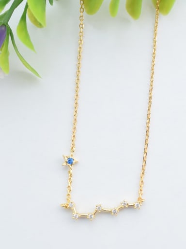 18K Gold Plated Star Shaped Zircon Necklace