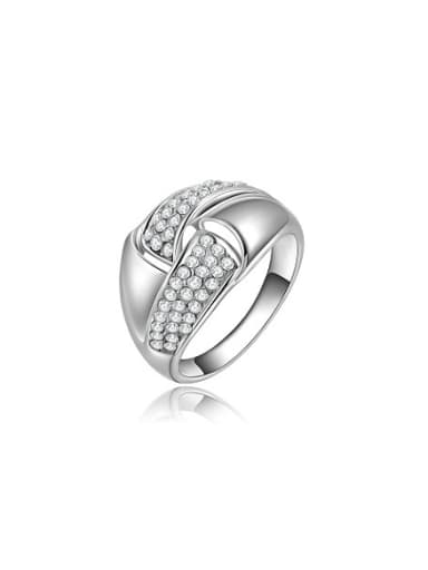 Exquisite Geometric Shaped Austria Crystal Ring