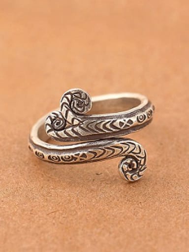Retro Snake Handmade Thai Silver Ring
