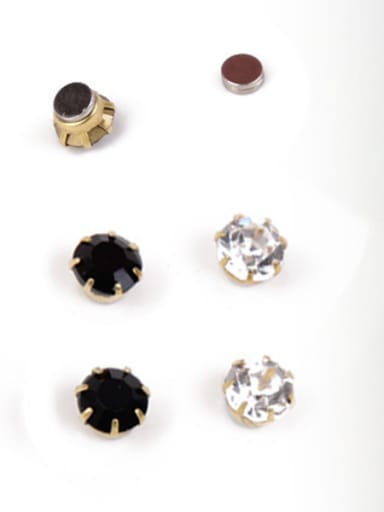Stainless Steel With Gold Plated Fashion Geometric Stud Earrings