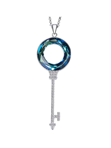 austrian Crystals Key-shaped Necklace