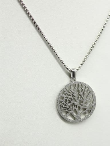 Hollow Round Tree Women Necklace