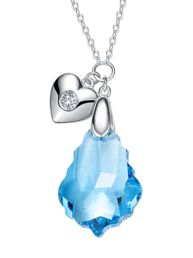 Fashion Water Drop shaped austrian Crystal Necklace