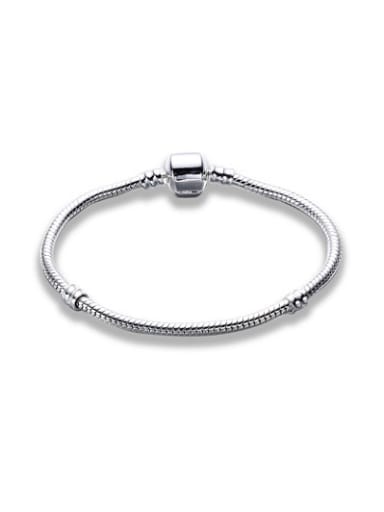 Simply Design Platinum Plated Geometric Shaped Bracelet