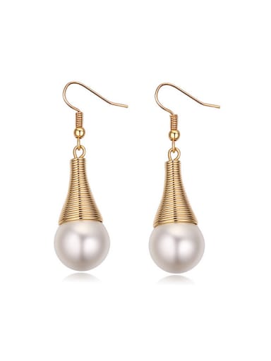 Fashion Imitation Pearls Alloy Earrings