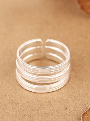 Three-band Sterling Silver Ring