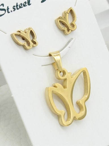 Stainless Steel Butterfly Fashion Set