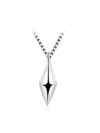 Delicate 925 Silver Bullet Shaped Necklace