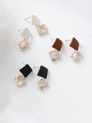 Alloy With Gold Plated Punk Geometric Drop Earrings