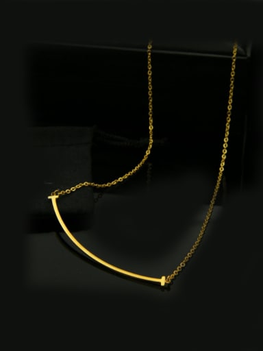 Simple Style Lovely Smile Pendant Fashion Clavicle Necklace