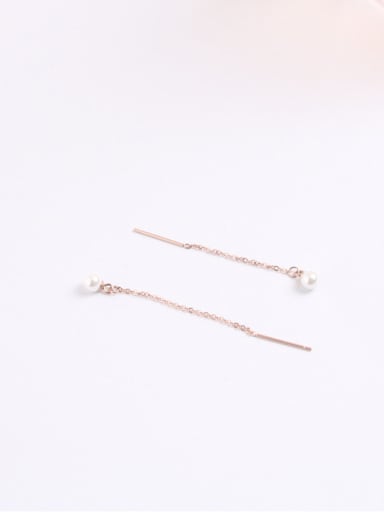 Temperament Artificial Pearls Lines Earrings