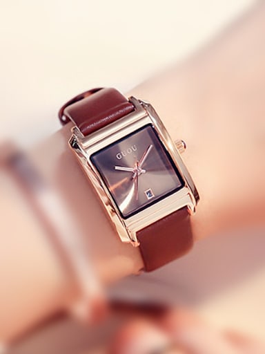 2018 GUOU Brand Simple Square Watch