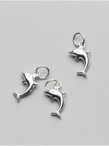 925 Sterling Silver With Silver Plated Trendy Dolphin Charms