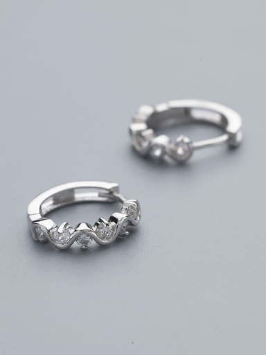 Fashion 925 Silver Round stud Earring