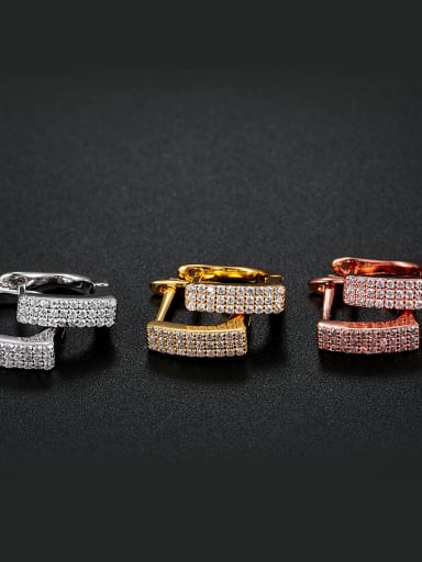 Zircon sparkling European and American style studs earring