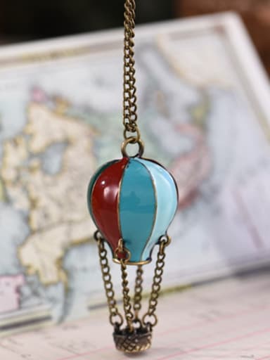 Colorful Balloon Shaped Enamel Necklace
