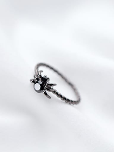custom Personality Spider Shaped S925 Silver Open Design Ring