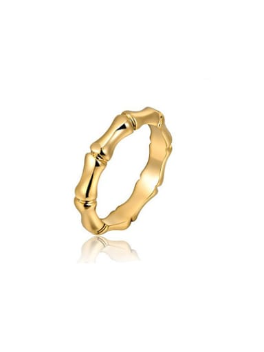 18K Gold plated Bamboo Shaped Ring