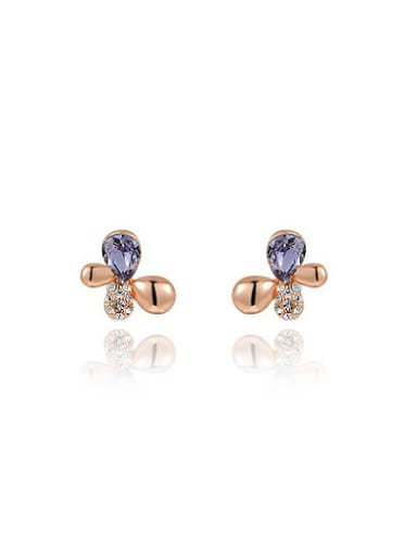 Exquisite Butterfly Shaped Austria Crystal Stud Earrings