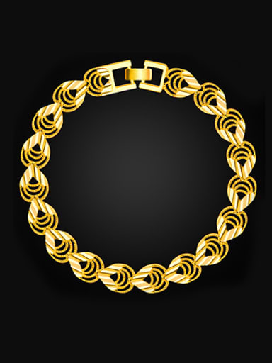 18K Gold Plated Heart-shaped Bracelet