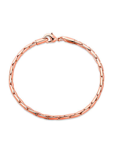 Exquisite Rose Gold Plated Geometric Shaped Bracelet